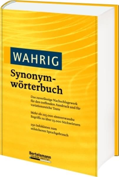WAHRIG Band 3 Synonymwörterbuch General education