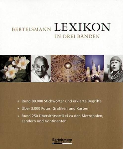 Bertelsmann Lexikon in drei Bänden Reference Books