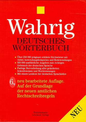 Wahrig Deutsches Worterbuch Foreign Languages ​​& Dictionaries