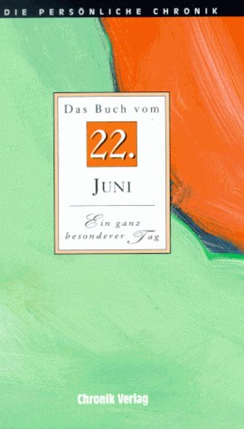 Product Image: Die Persönliche Chronik, in 366 Bdn., 22. Juni