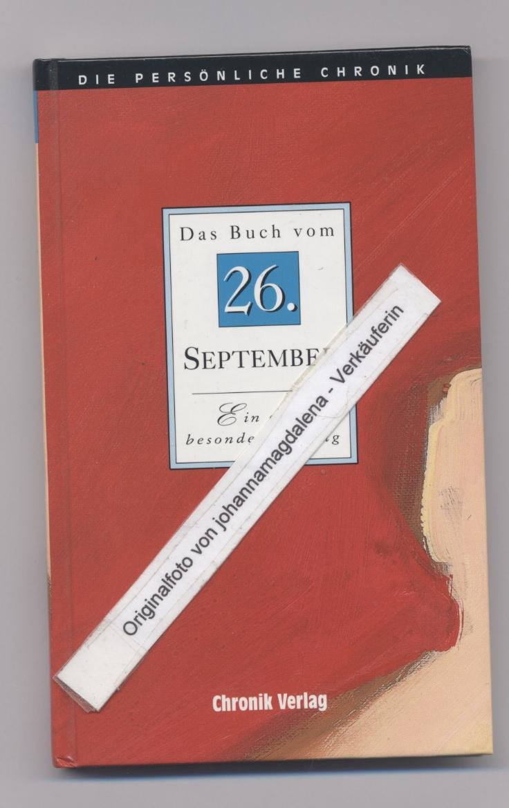Product Image: Die persönliche Chronik. Das Buch vom 26. September.