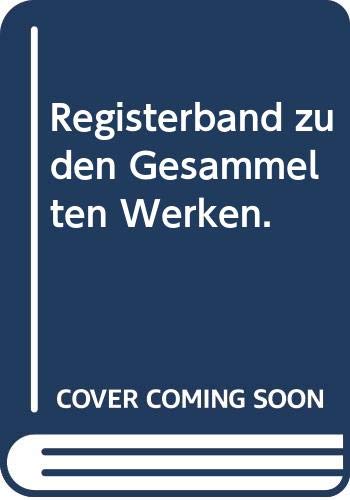 Product Image: Registerband zu den Gesammelten Werken.