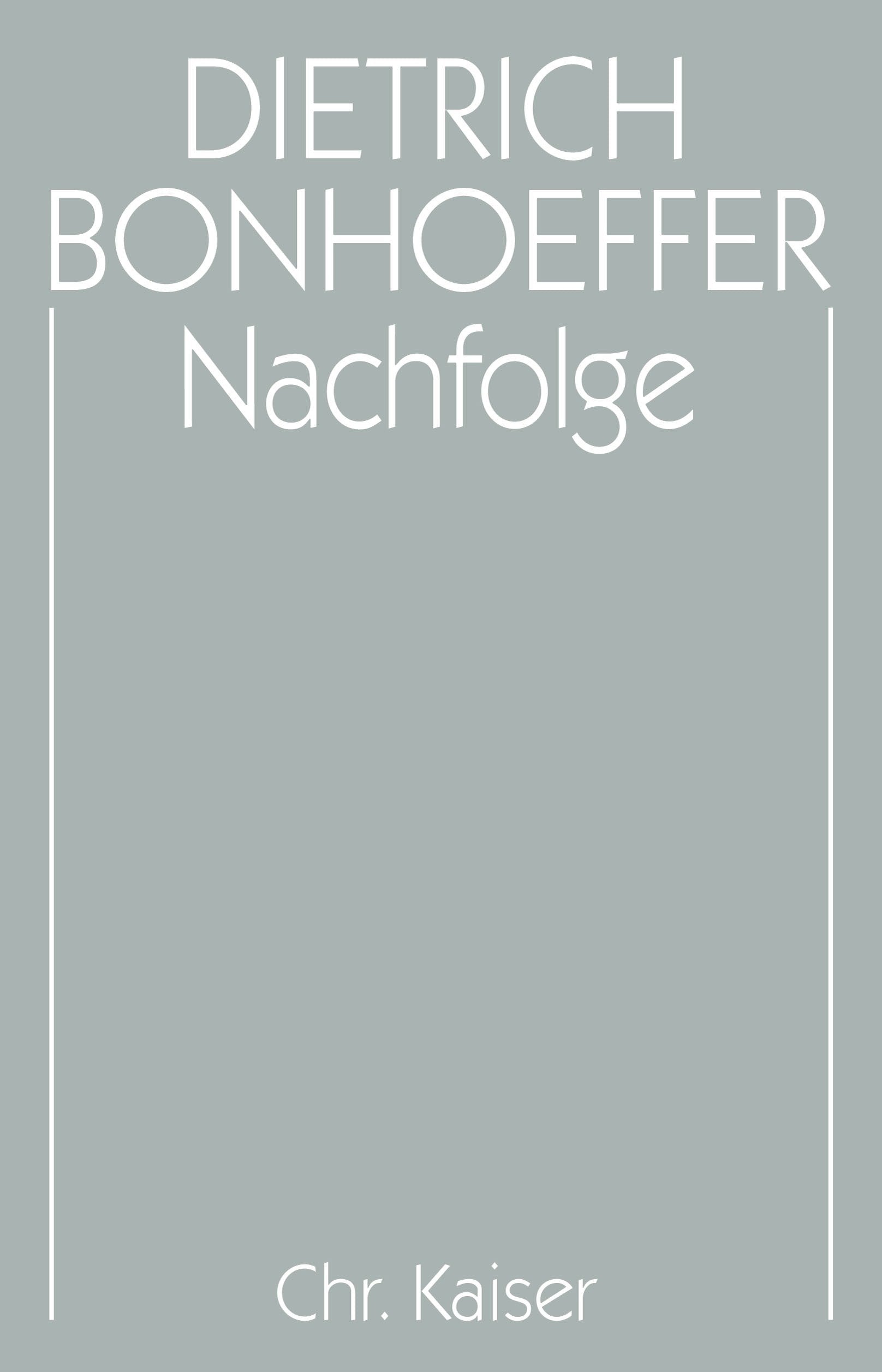 Werke, 17 Bde. u. 2 Erg.-Bde., Bd.4, Nachfolge: Hrsg. v. Martin Kuske u. Ilse Tödt (Dietrich Bonhoeffer Werke (DBW), Band 4) Contemporary literature