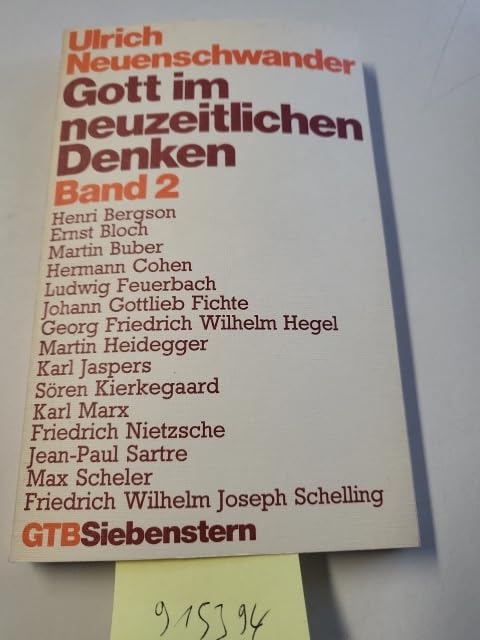Gott im neuzeitlichen Denken II. Books