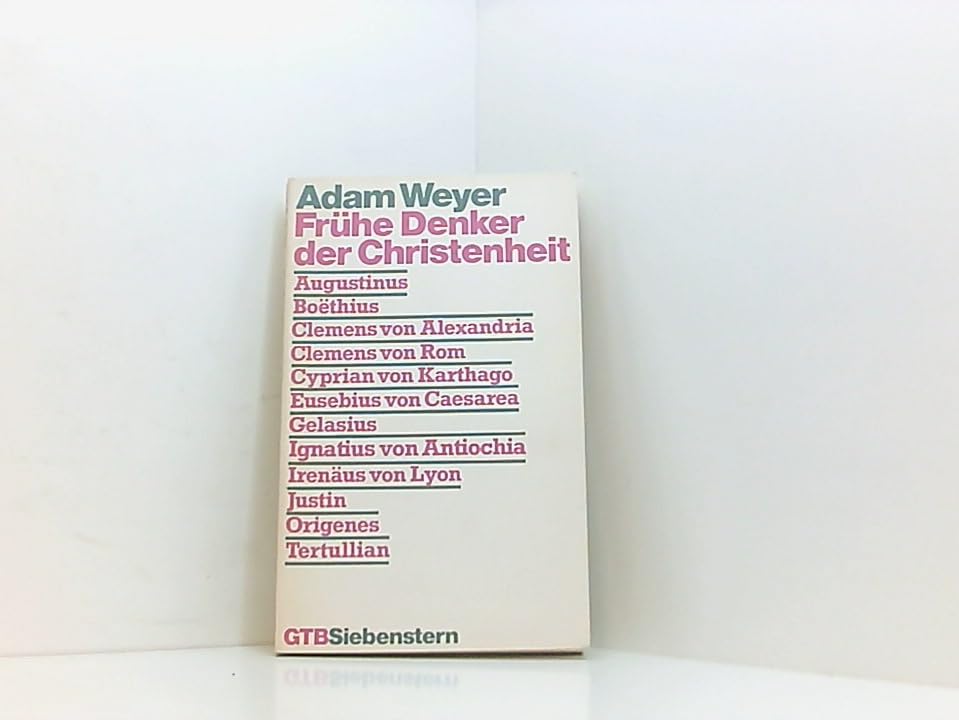 Frühe Denker der Christenheit. Books
