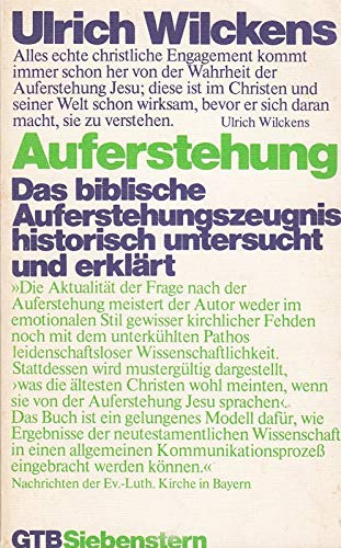 Auferstehung.. Das biblische Auferstehungszeugnis historisch untersucht und erklärt. Books