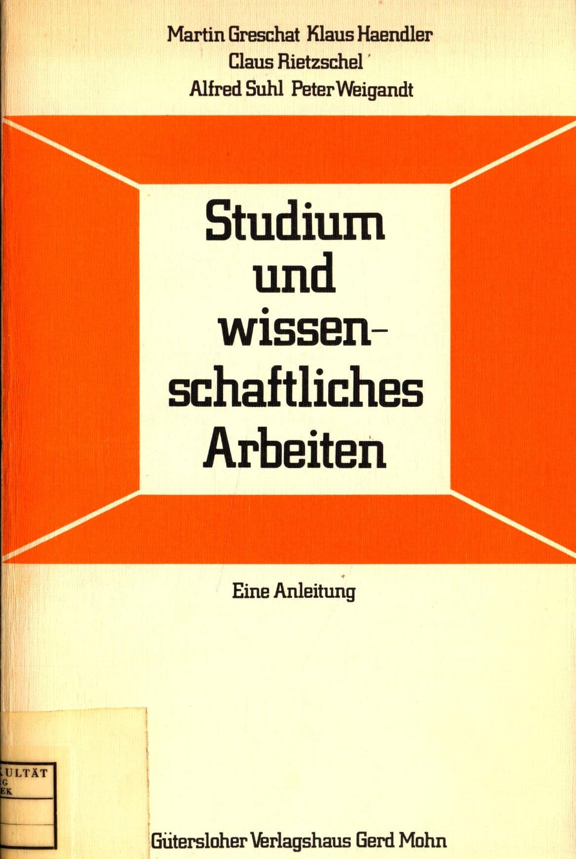 Product Image: Studium und wissenschaftliches Arbeiten : Eine Anleitung.