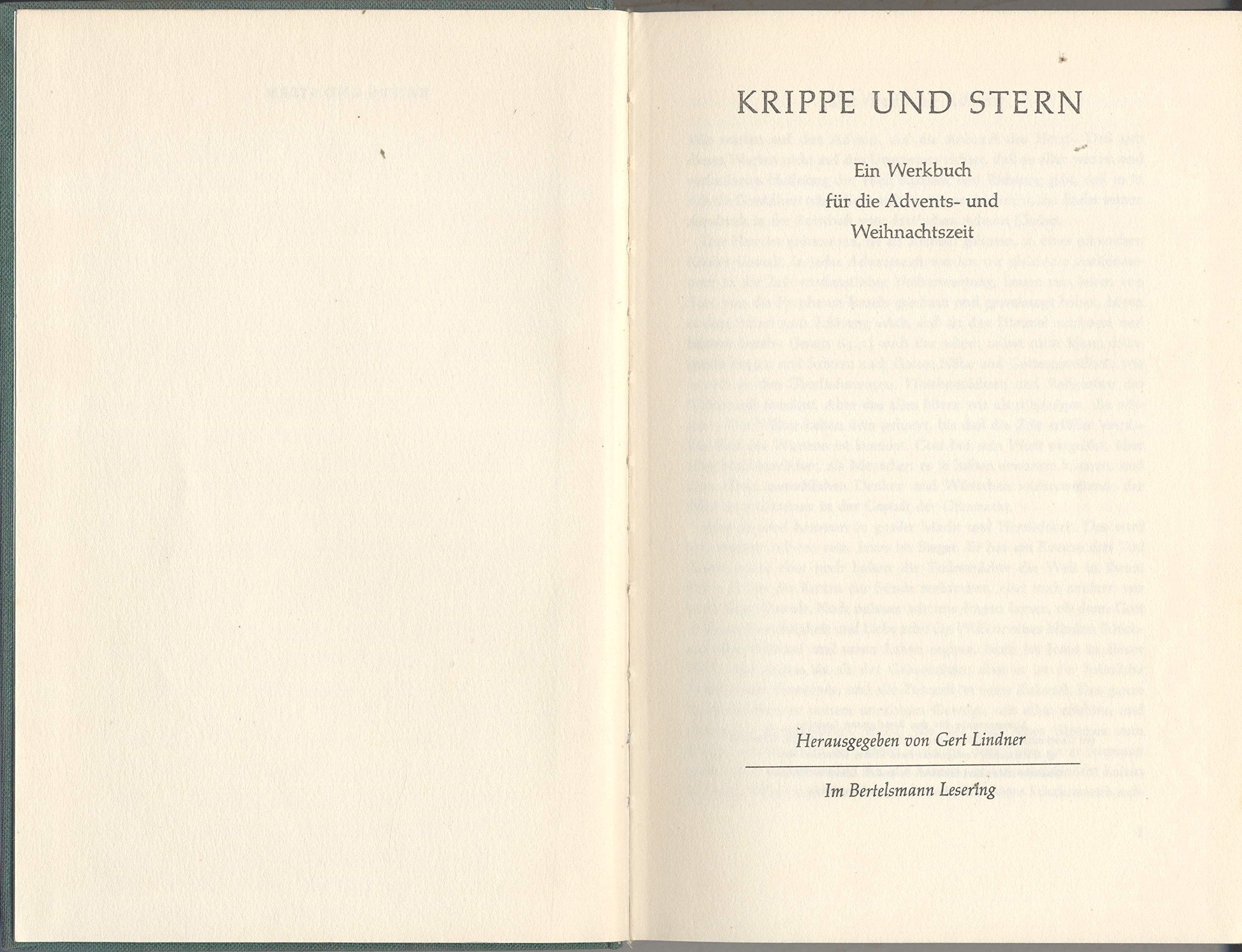 Krippe und Stern. Ein Werkbuch für die Advents- und Weihnachtszeit Books