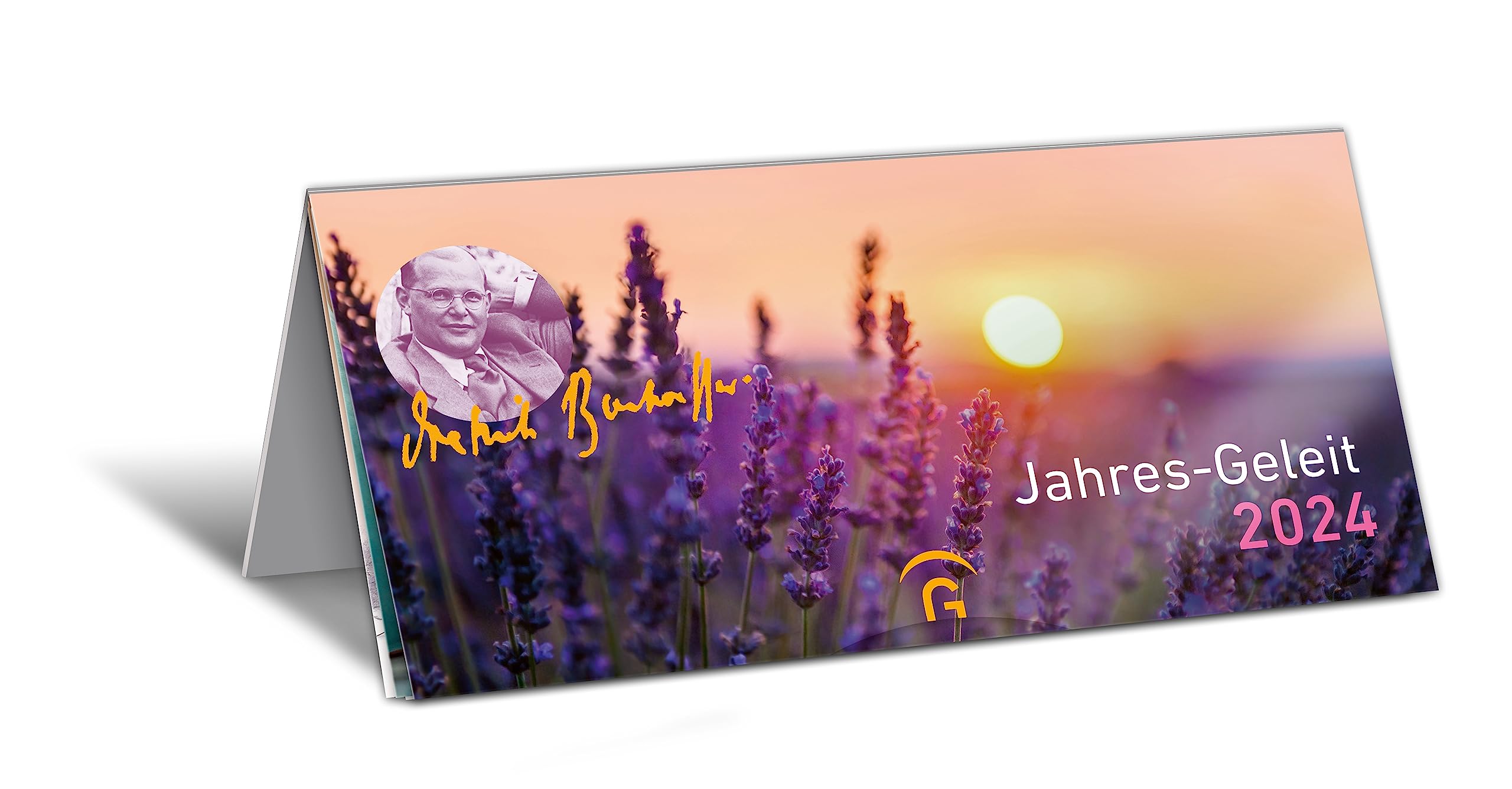 Jahres-Geleit 2024: Monatskalender zum Aufstellen m. Texten Dietrich Bonhoeffers u. meditativen Fotos, 12 Monatsblätter m. Postkarten zum Ausschneiden, 21,0 x 10,5 cm book