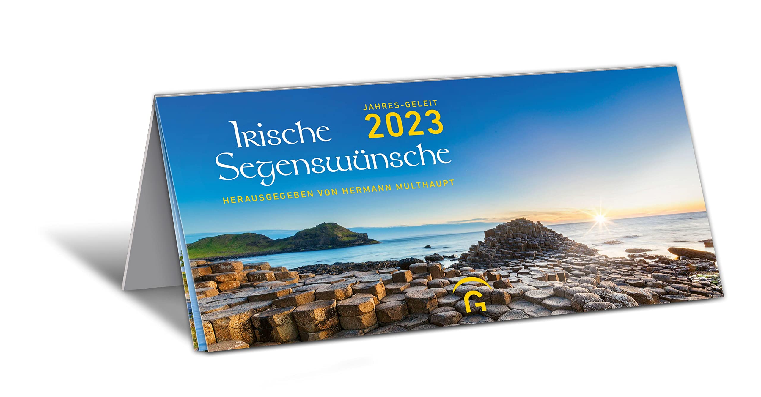 Irische Segenswünsche Jahres-Geleit 2023: Monatskalender zum Aufstellen m. Landschaftsbildern u. irischen Segenswünschen, 12 Monatsblätter m. Postkarten zum Ausschneiden, 21,0 x 10,5 cm Film, Art & Culture