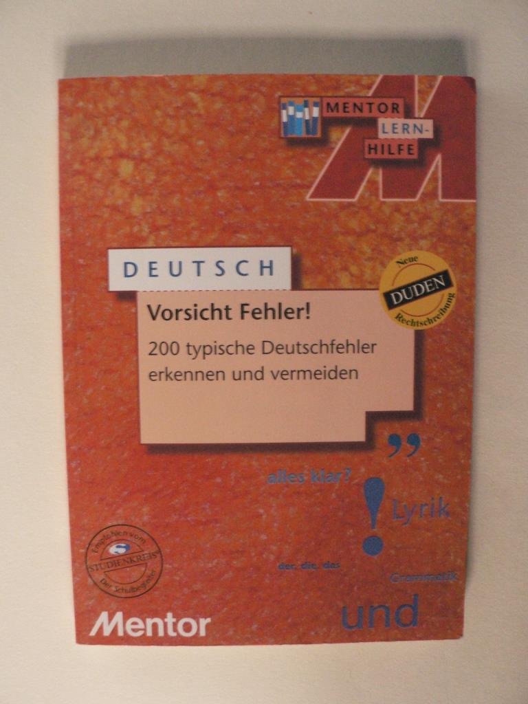 Vorsicht Fehler! 200 typische Deutschfehler erkennen und vermeiden Education & Training