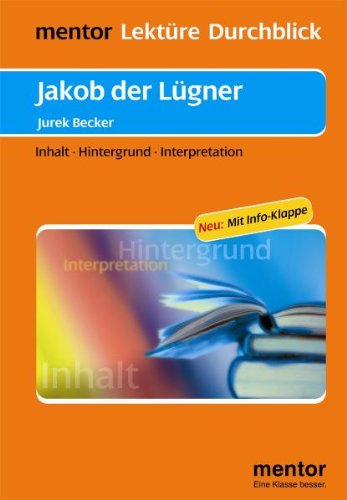 Jurek Becker: Jakob der Lügner - Buch mit Info-Klappe Study Guides