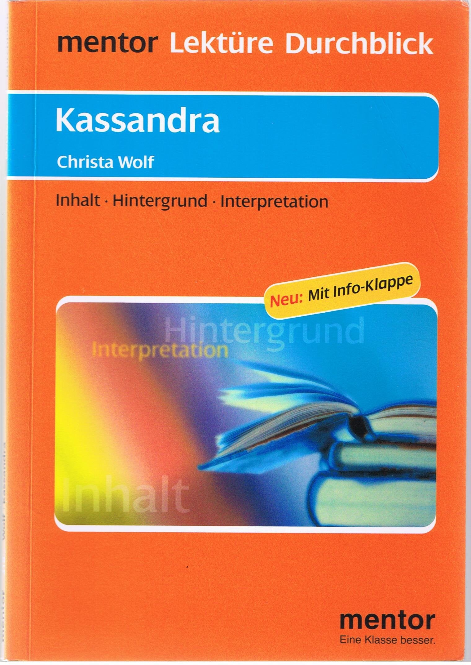 Product Image: Christa Wolf: Kassandra - Buch mit Info-Klappe
