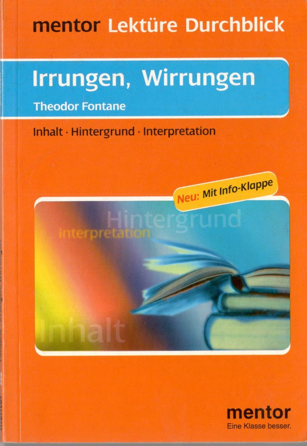 Theodor Fontane: Irrungen, Wirrungen - Buch mit Info-Klappe Contemporary literature