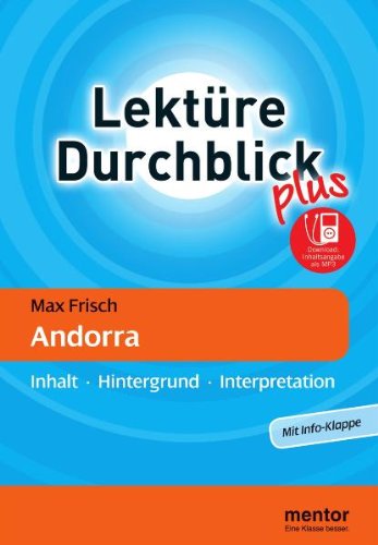 Max Frisch: Andorra - Buch mit MP3-Download: Inhalt - Hintergrund - Interpretation Contemporary literature