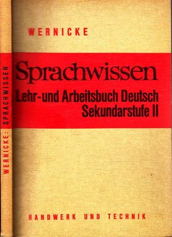 Sprachwissen (5089 174). Lehr- und Arbeitsbuch Deutsch. Sekundarstufe II Books