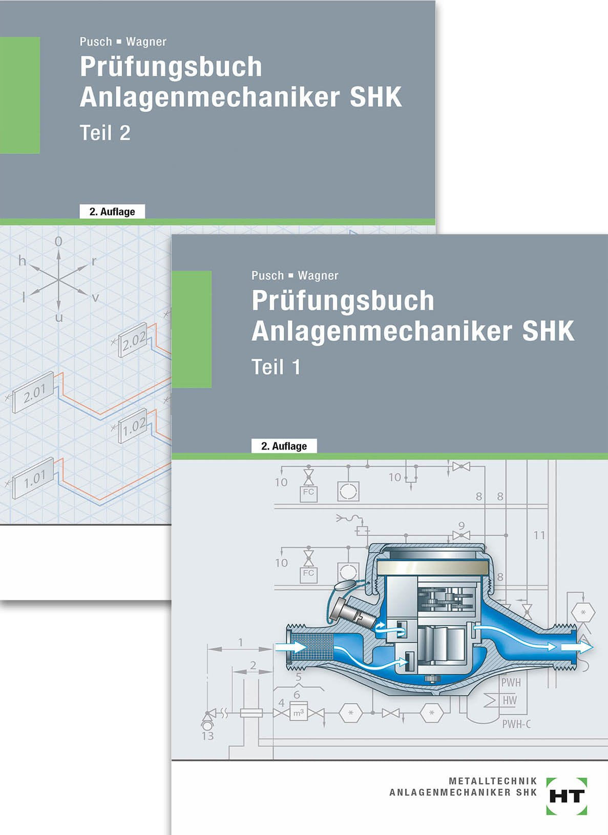 Prüfungsbuch Anlagenmechaniker SHK: Teil 1 und Teil 2 book