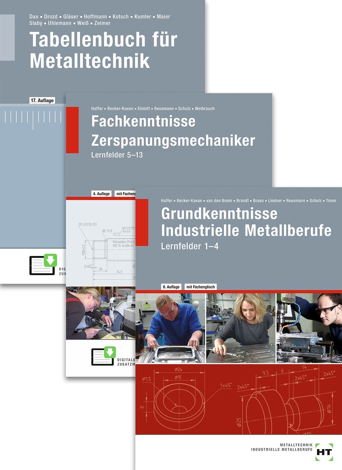 Paketangebot Der Zerspanungsmechaniker: Lernfelder 1-13 + Tabellenbuch Study Guides
