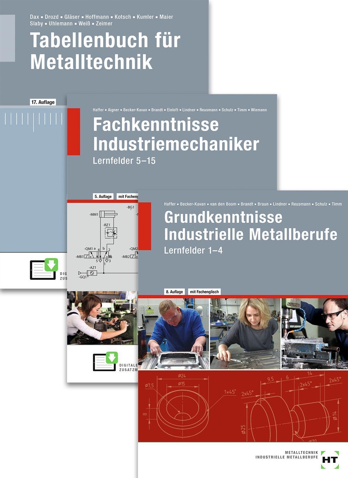 Paketangebot Der Industriemechaniker: Lernfelder 1-15 + Tabellenbuch Study Guides