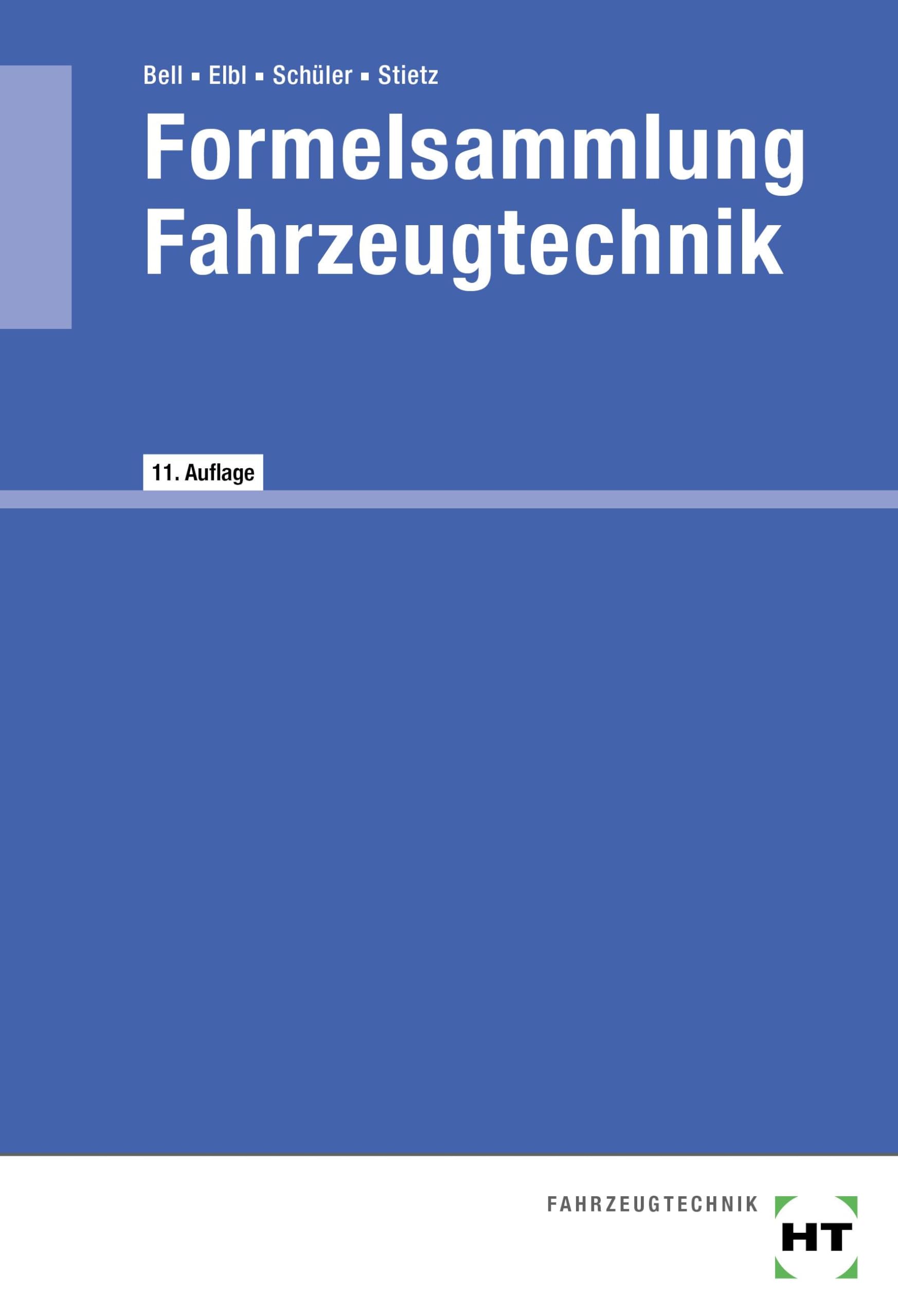 eBook inside: Buch und eBook Formelsammlung Fahrzeugtechnik Study Guides