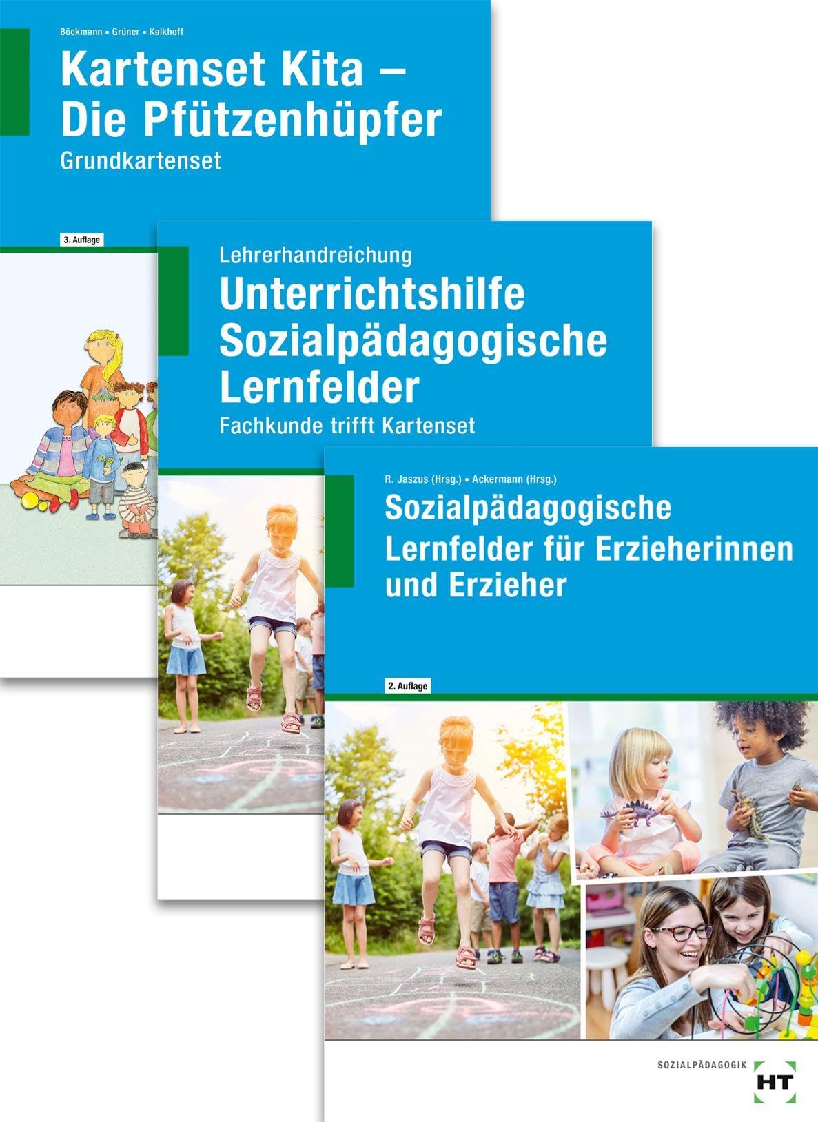 Paketangebot Erzieher/-in - das große Paket. Sozialpädagogische Lernfelder LF 1-6 + Unterrichtshilfe + Pfützenhüpfer-Grundkarten Business, Finance & Career