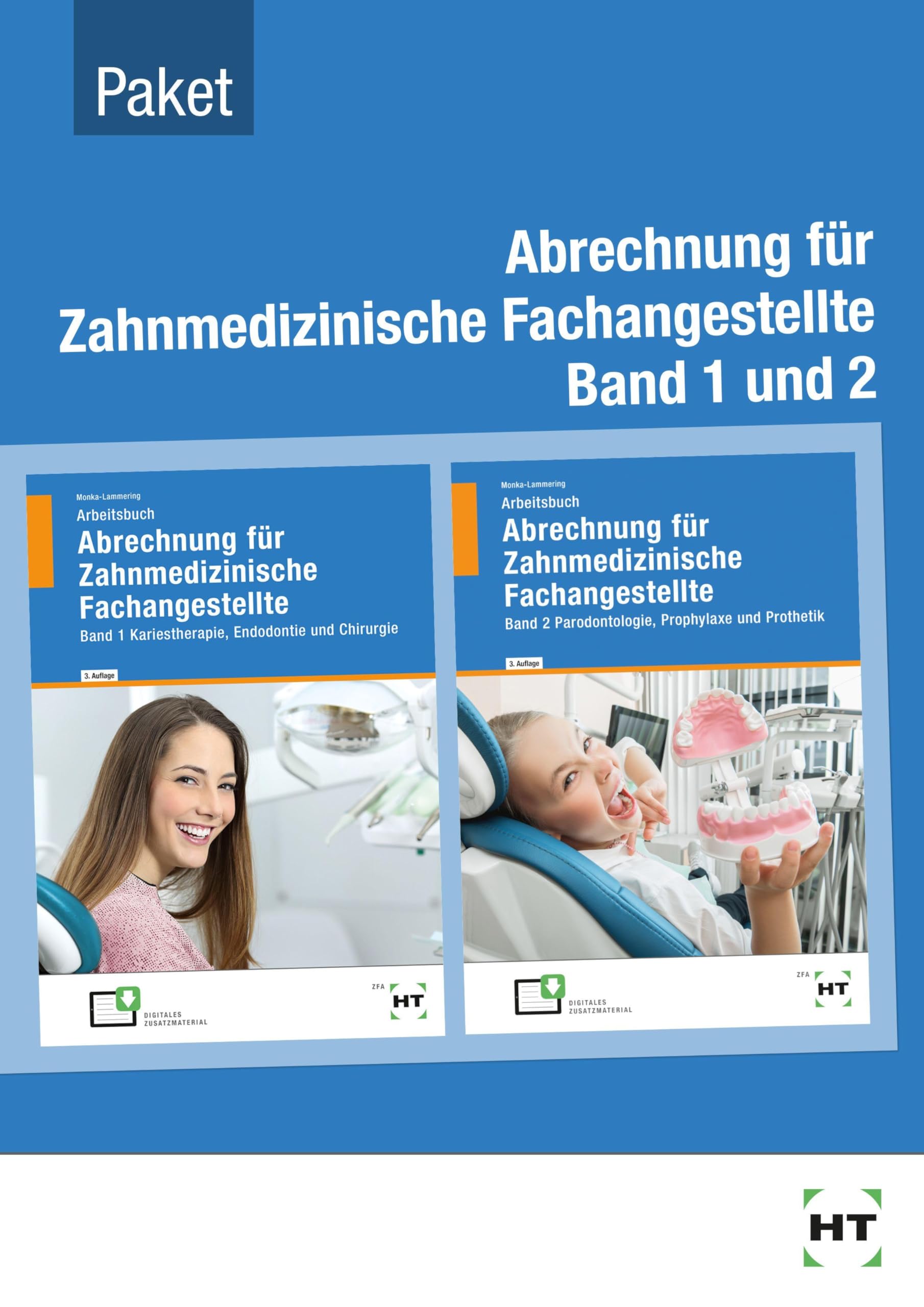 Paketangebot Abrechnung für Zahnmedizinische Fachangestellte Band 1 und 2 Study Guides