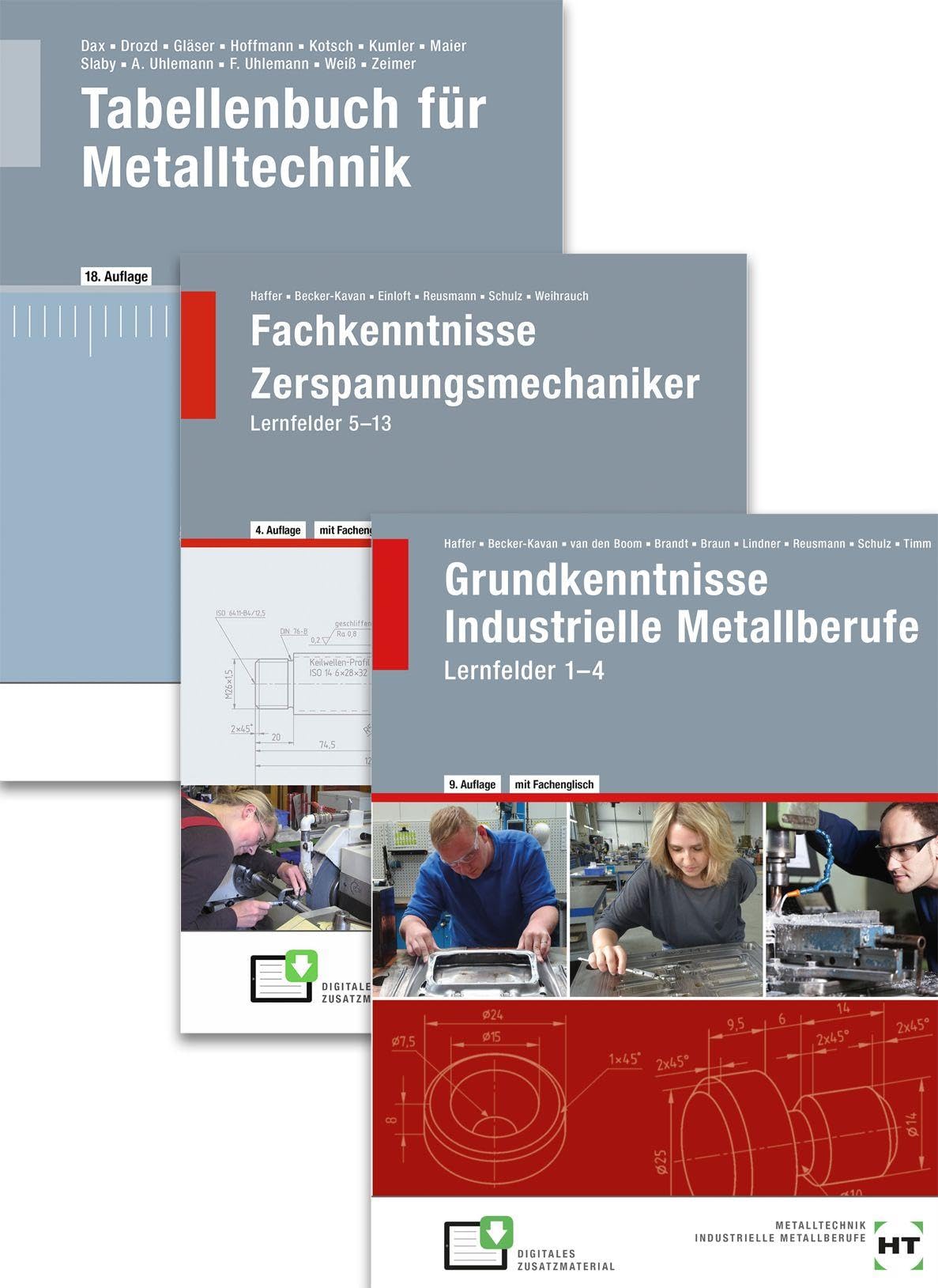 Paketangebot Der Zerspanungsmechaniker: Lernfelder 1-13 + Tabellenbuch Study Guides