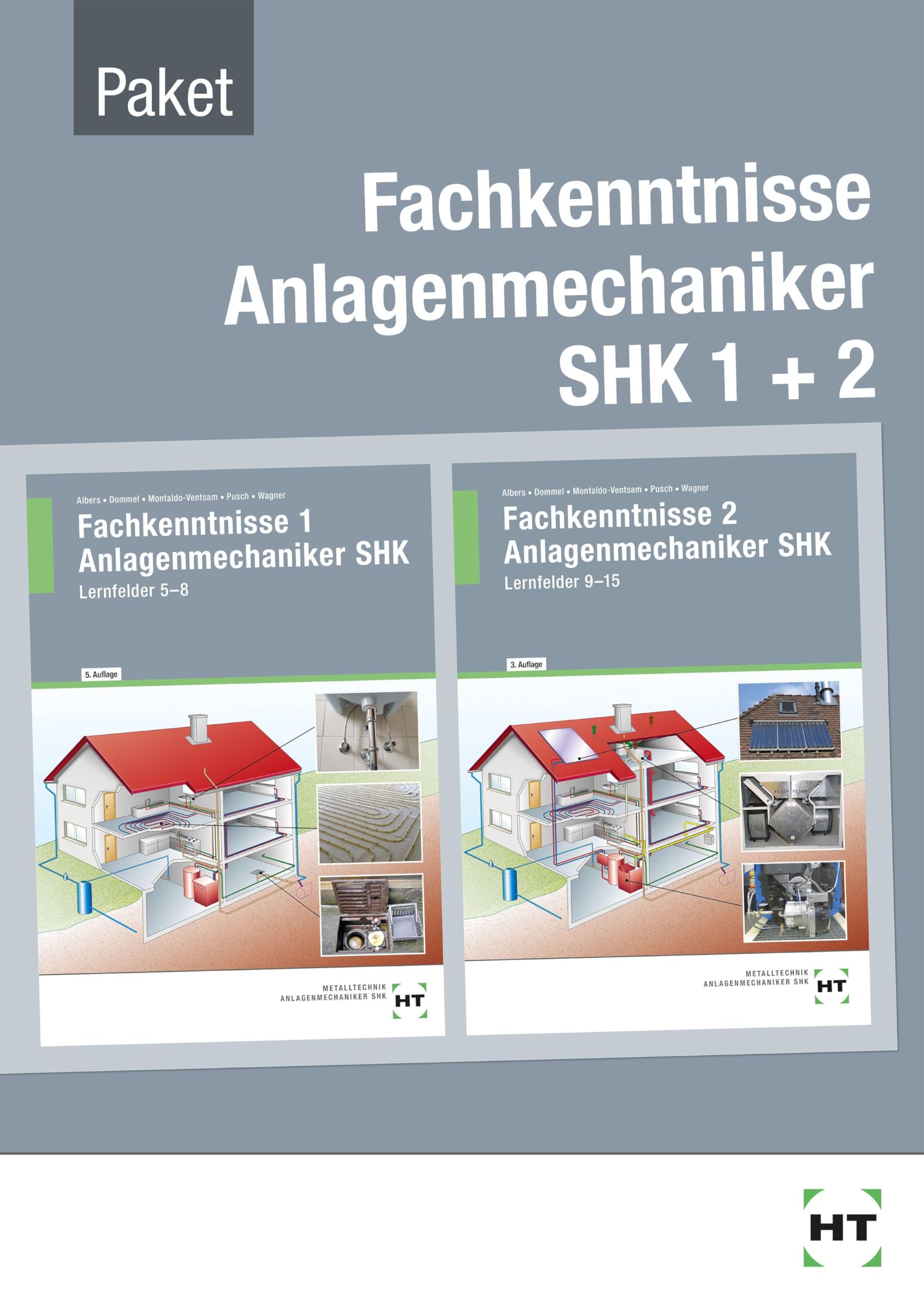 Paketangebot Fachkenntnisse Anlagenmechaniker SHK 1 + 2 Study Guides