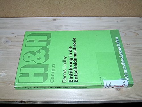Einführung in die Entscheidungstheorie Books