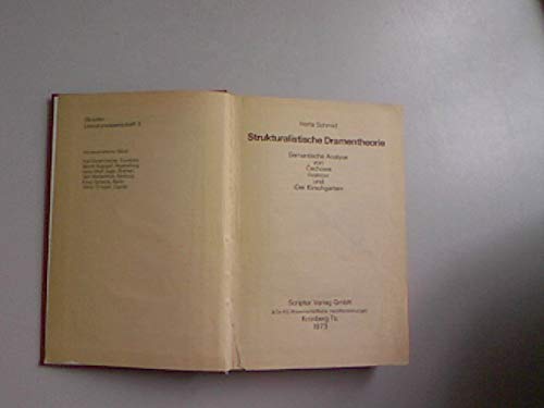 Strukturalistische Dramentheorie. Semantische Analyse von cechows, Ivanov und Der Kirschgarten Natural Sciences