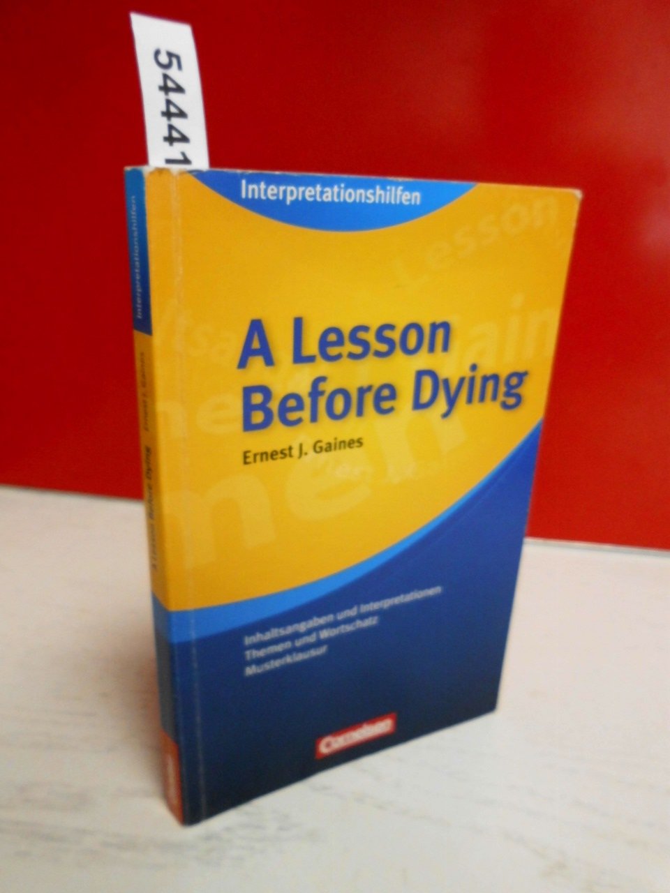 Cornelsen Senior English Library - Literatur: Ab 11. Schuljahr - A Lesson Before Dying: Interpretationshilfe: Inhaltsangaben und Interpretationen - Themen und Wortschatz - Musterklausur Study Guides