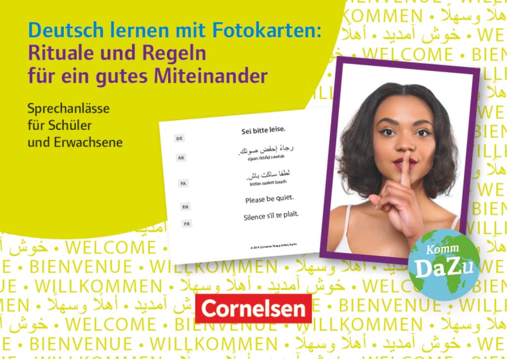 Deutsch lernen mit Fotokarten - Sekundarstufe I/II und Erwachsene: Rituale und Regeln für ein gutes Miteinander - Sprechanlässe für Schüler und Erwachsene - 100 Fotokarten Education & Training
