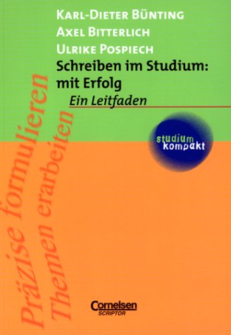 studium kompakt - Pädagogik: Schreiben im Studium: mit Erfolg - Neubearbeitung: Studienbuch General education