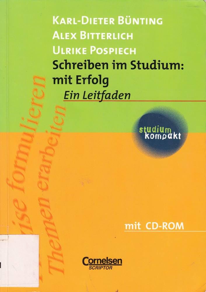 studium kompakt - Pädagogik: Schreiben im Studium: mit Erfolg: Studienbuch mit CD-ROM Business, Finance & Career