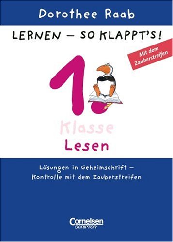 Dorothee Raab - Lernen - so klappt's (Neubearbeitung) / 1. Schuljahr - Lesen: Arbeitsheft. Mit Lösungskontrolle (Zauberstreifen) Books