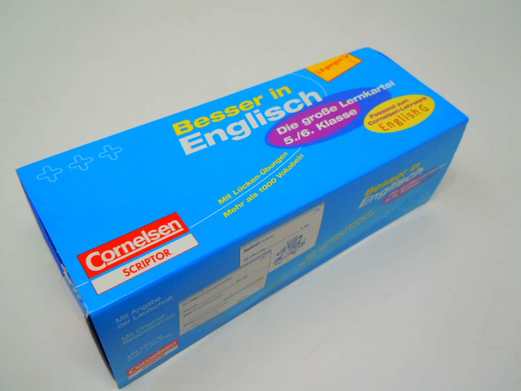 Besser in der Sekundarstufe I - Englisch / 5./6. Schuljahr - 550 Karteikarten (Bisherige Ausgabe): Passend zum Cornelsen-Lehrwerk "English G 2000" Study Guides