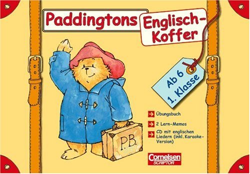 Englisch lernen mit Paddington: 1. Schuljahr, ab 6 Jahre - Paddingtons Englisch-Koffer: Komplett-Koffer. Mit CD, Lernmemo und Übungsbuch - Sendtner, Regine cd