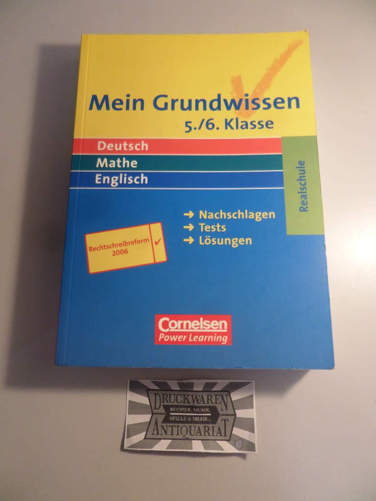 Mein Grundwissen - Realschule - Aktualisierte Ausgabe 2006: 5./6. Schuljahr - Schülerbuch Business, Finance & Career