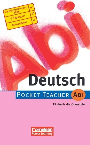 Pocket Teacher Abi. Sekundarstufe II - Bisherige Ausgabe (mit Umschlagklappen) / Deutsch (Aktualisierte Ausgabe 2006) Study Guides