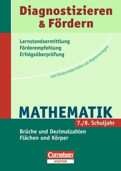 Diagnostizieren und Fördern - Lernstandsermittlung - Förderempfehlung - Erfolgsüberprüfung: Mathematik: Kopiervorlagen book