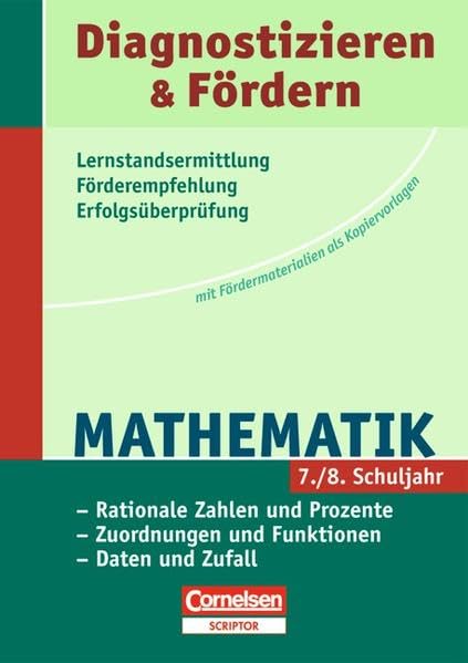 Diagnostizieren und Fördern 7./8. Schuljahr Mathematik: Kopiervorlagen book