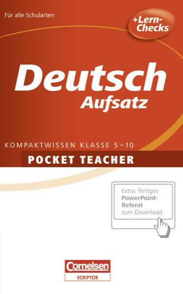 Pocket Teacher - Sekundarstufe I: Deutsch: Aufsatz Study Guides