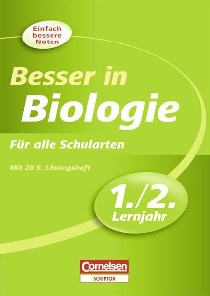 Besser in der Sekundarstufe I - Biologie: 1./2. Lernjahr - Übungsbuch mit separatem Lösungsheft (28 S.) Study Guides