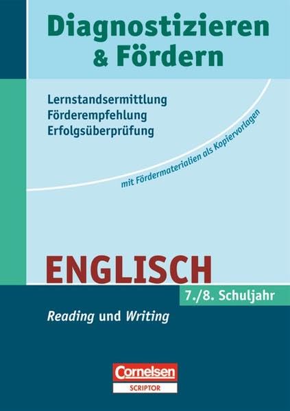 Diagnostizieren und Fördern - Kopiervorlagen - Englisch: 7./8. Schuljahr - "Reading" und "Writing": Kopiervorlagen Foreign Languages ​​& Dictionaries