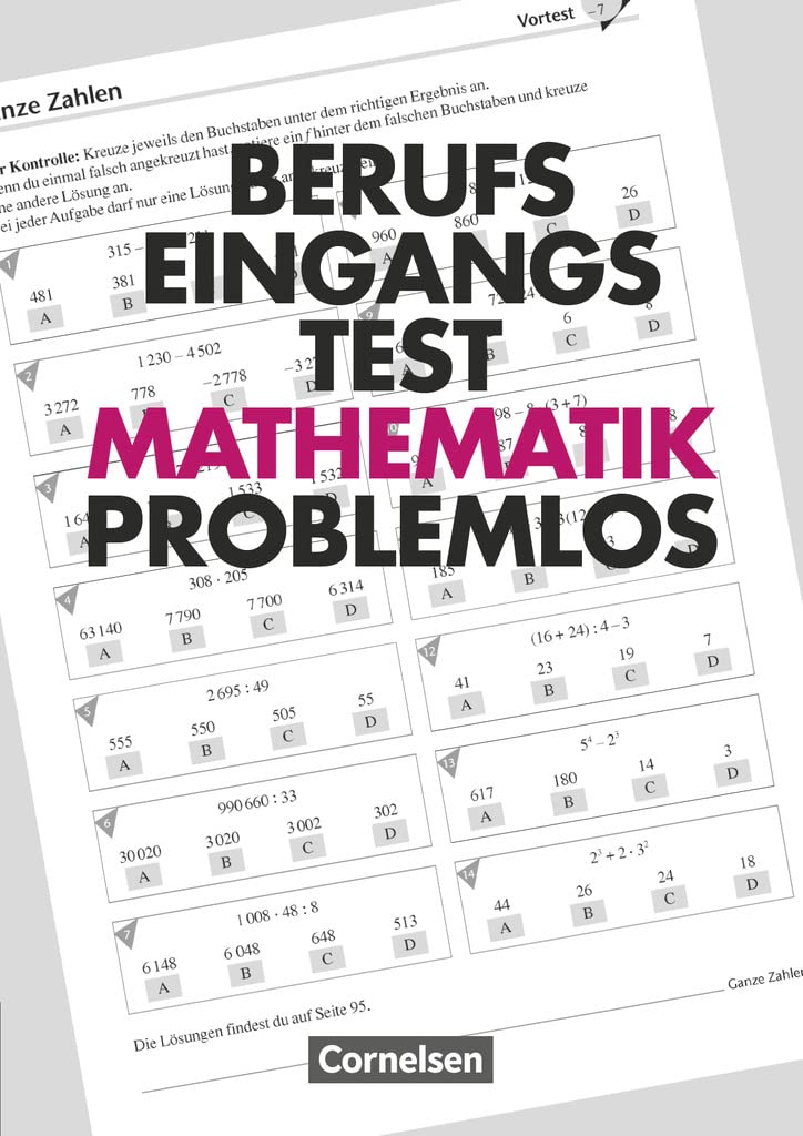Berufseingangstest: Mathematik problemlos Business, Finance & Career Books