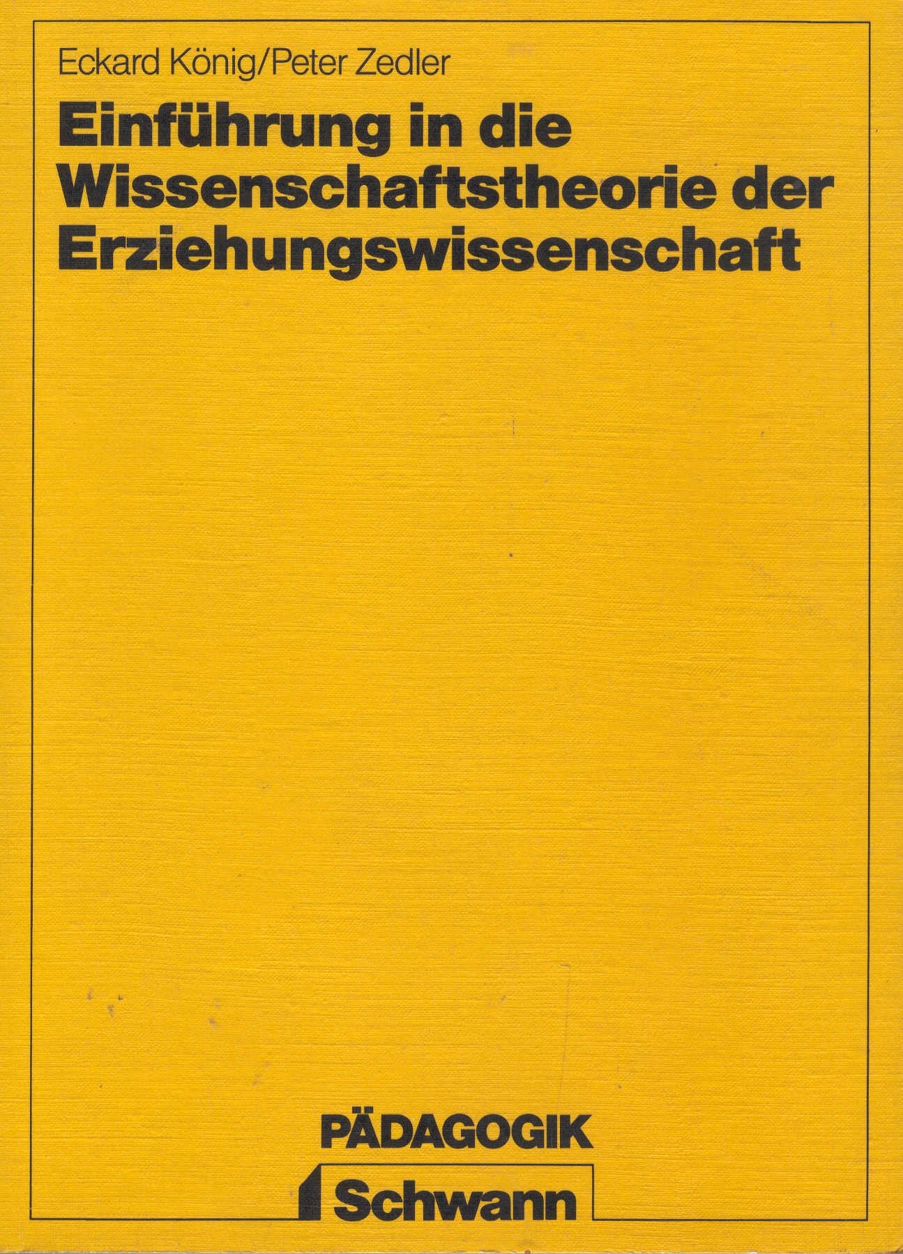 Einführung in die Wissenschaftstheorie der Erziehungswissenschaft Education & Training