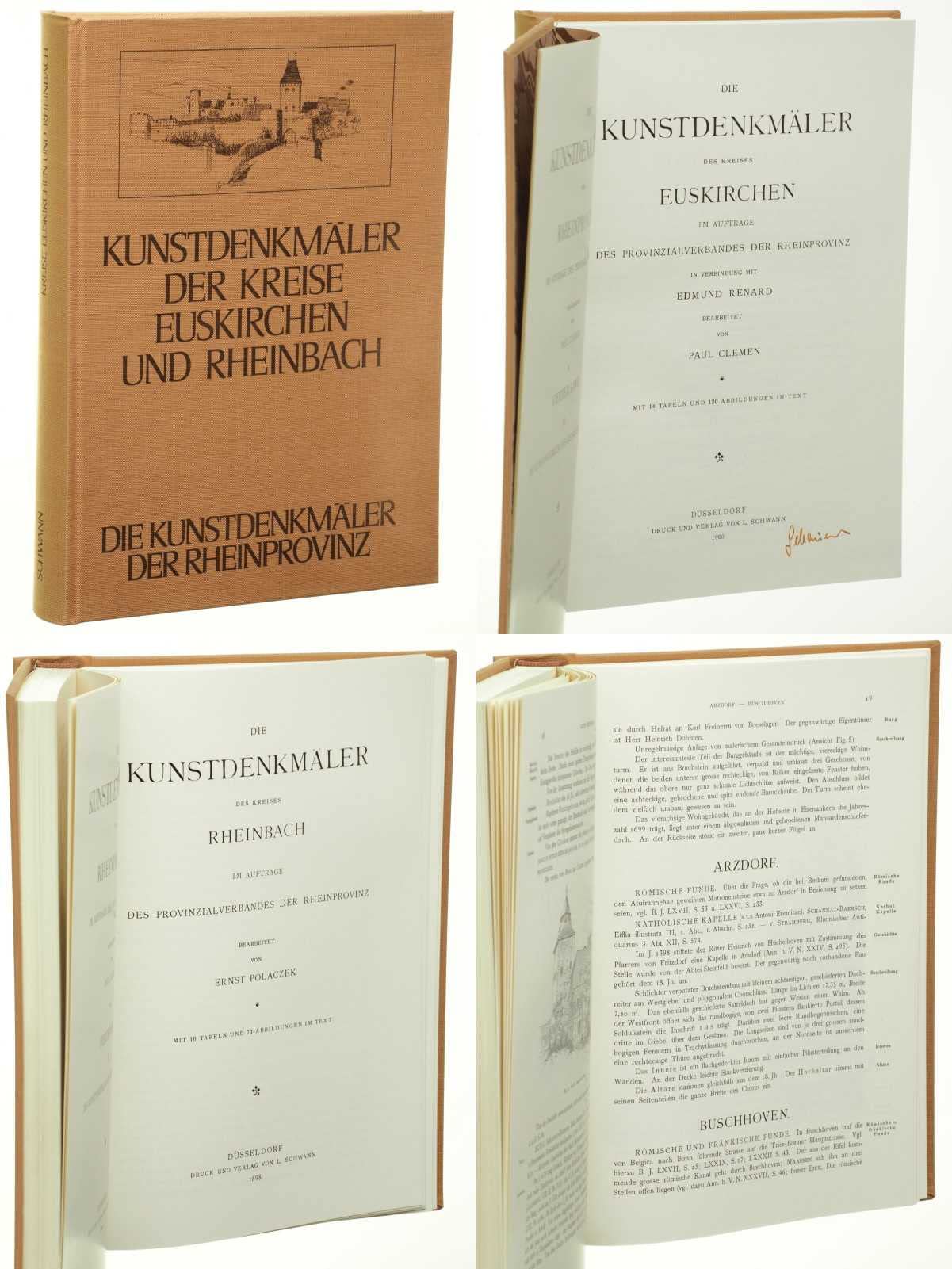 Die Kunstdenkmäler der Kreises Euskirchen. Die Kunstdenkmäler der Kreises Rheinbach. Books