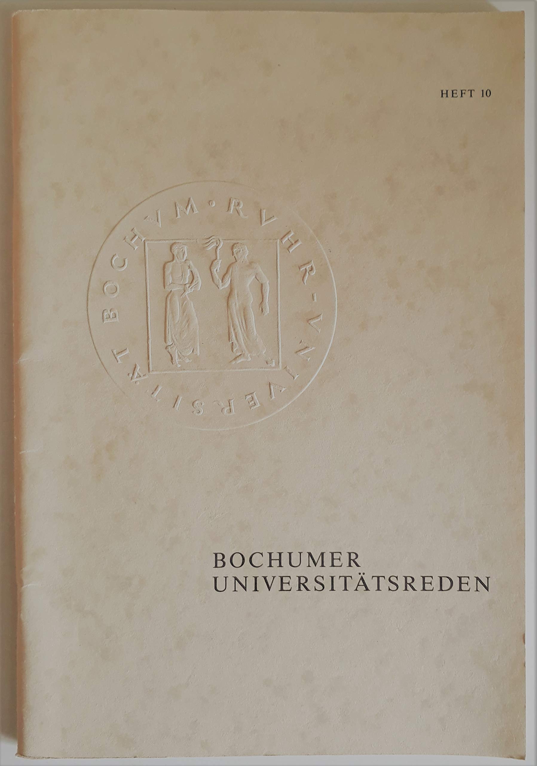 Bochumer Universitätsreden, Heft 10 Books