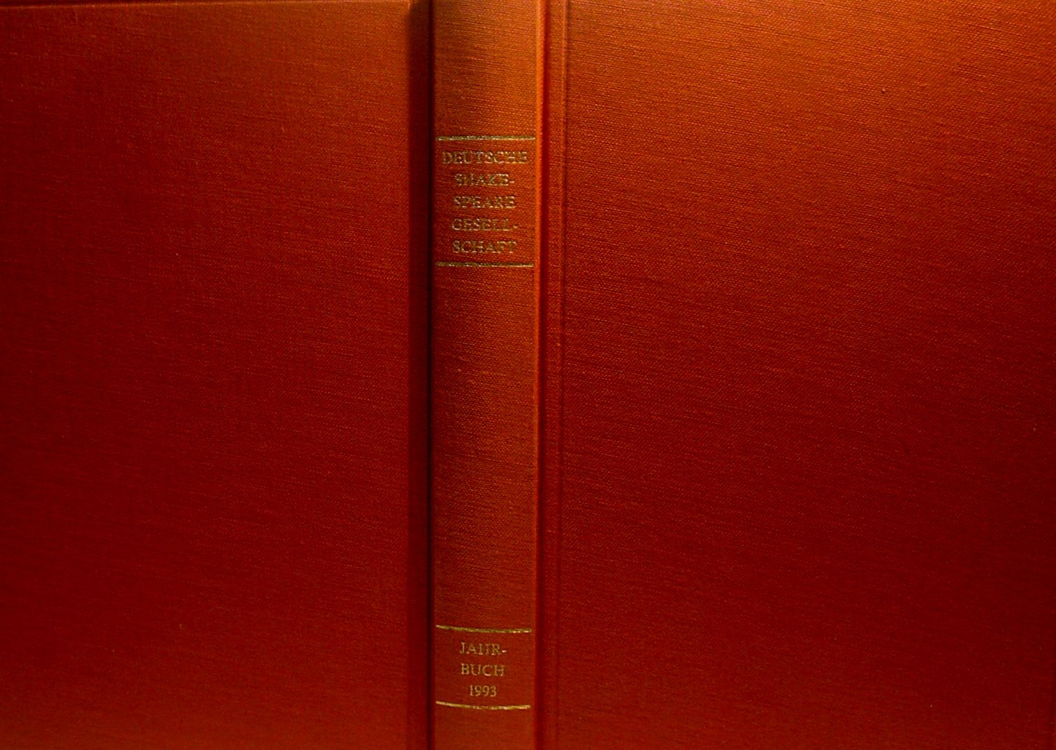 Deutsche Shakespeare-Gesellschaft West Jahrbuch 1993 Books
