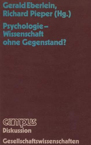 Psychologie, Wissenschaft ohne Gegenstand? Books